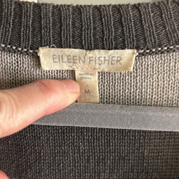 Eileen Fisher Lightweight Striped Sweater, size medium - Picture 2 of 3